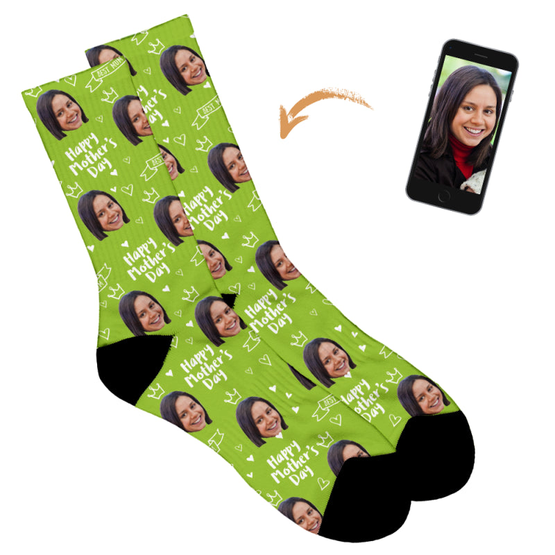 Happy Mother's Day Socks - Crown Design