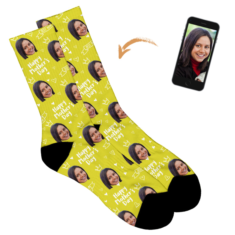 Happy Mother's Day Socks - Crown Design