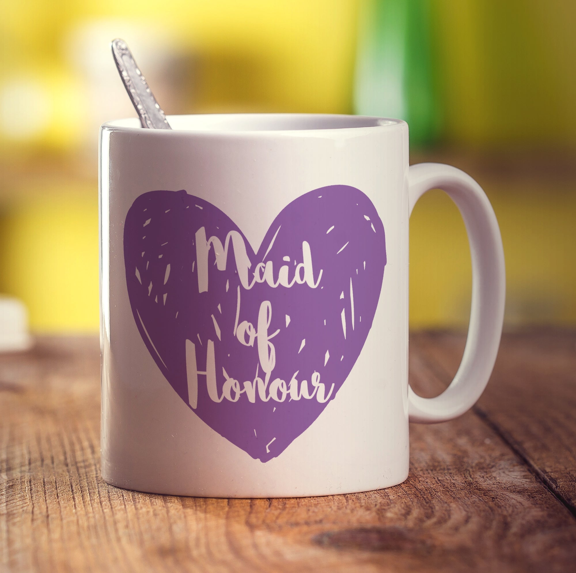 Maid of Honour Heart Name Mug
