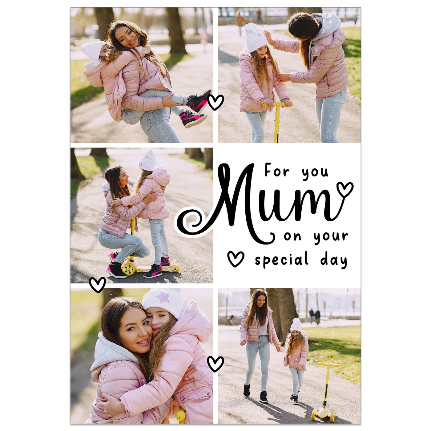 Mum on Your Special Day Photo Grid Card