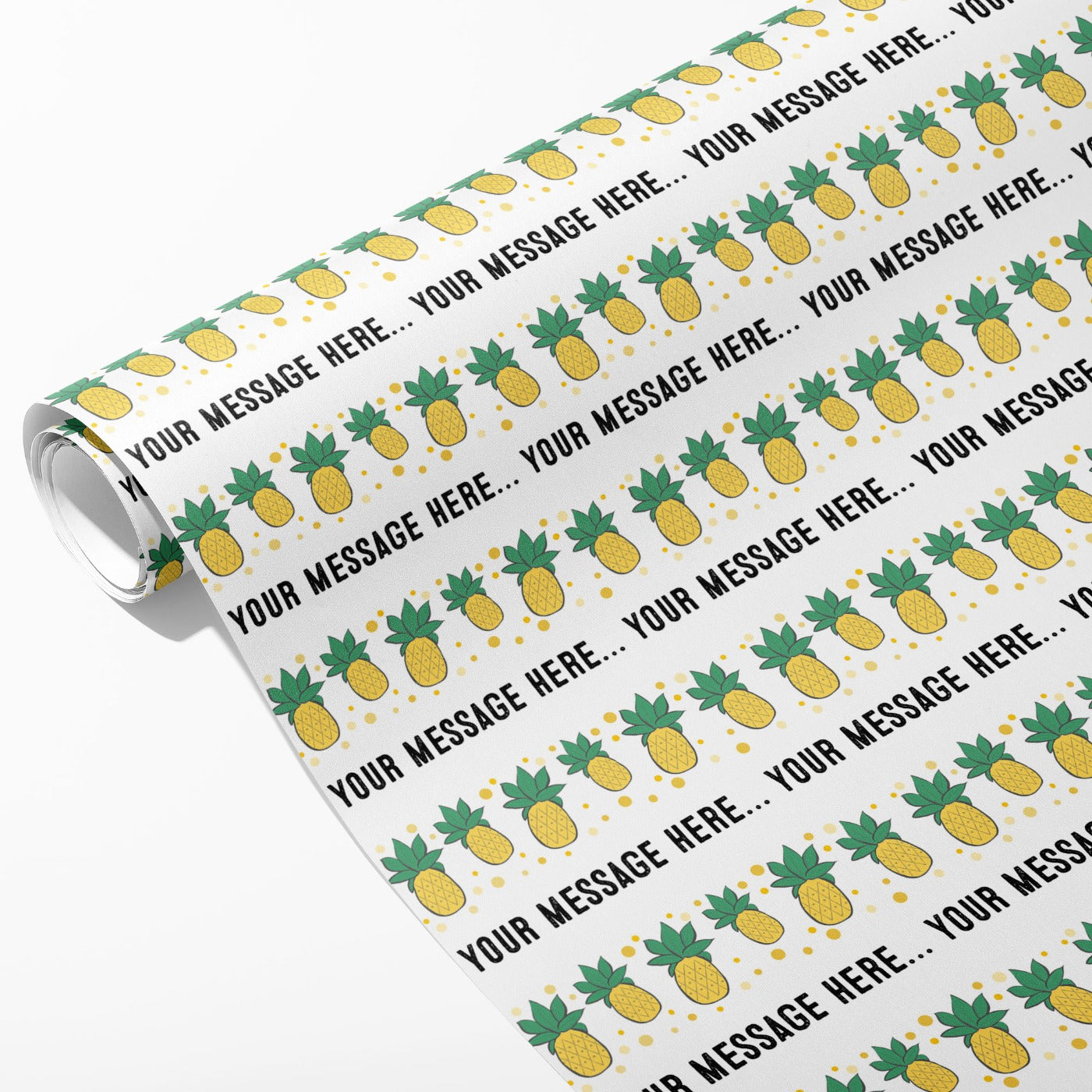Pineapple Pattern Message Wrapping Paper