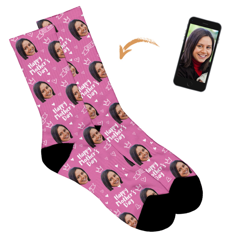 Happy Mother's Day Socks - Crown Design