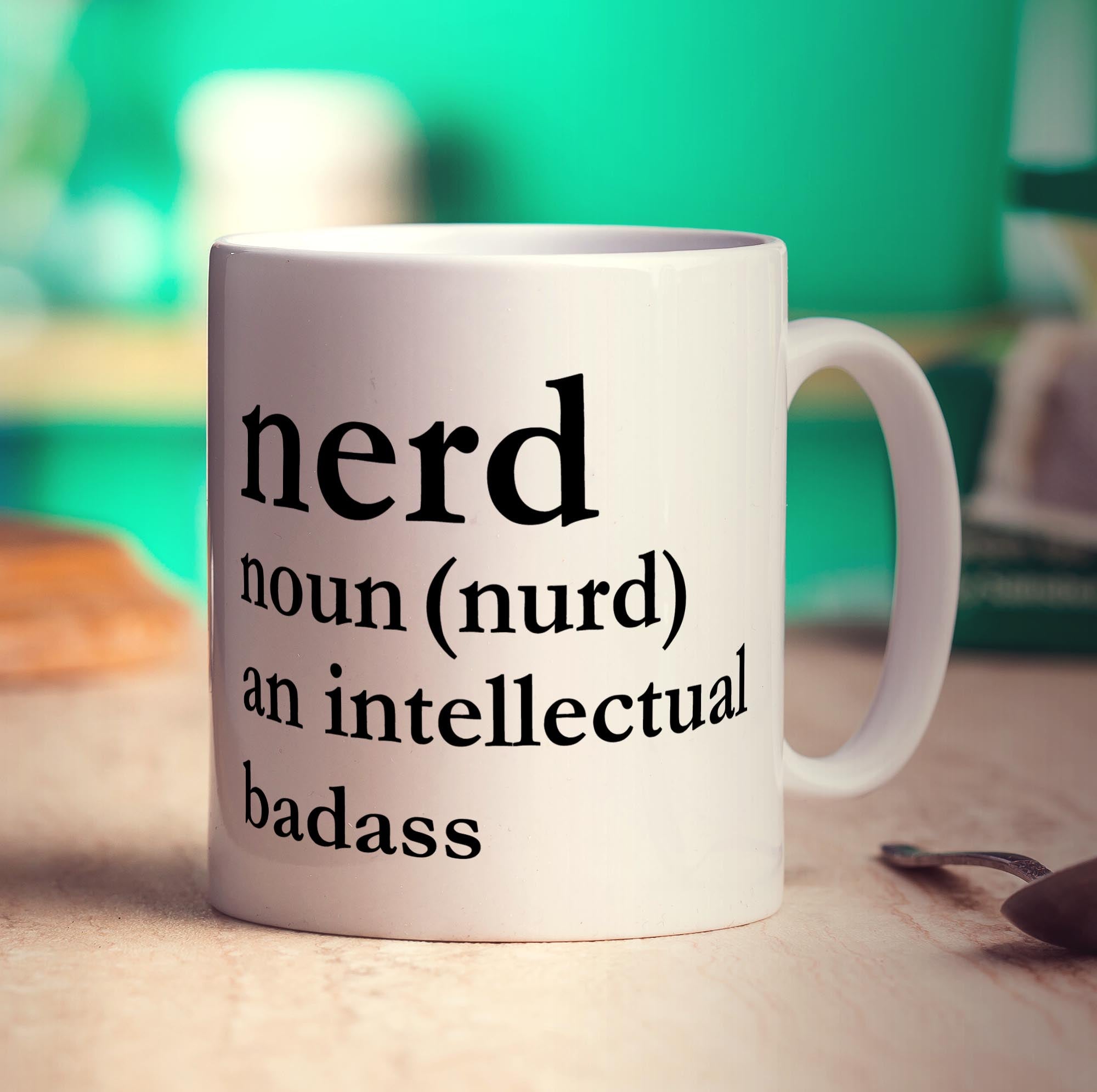 Nerd Noun (nurd) an Intellectual Badass Mug