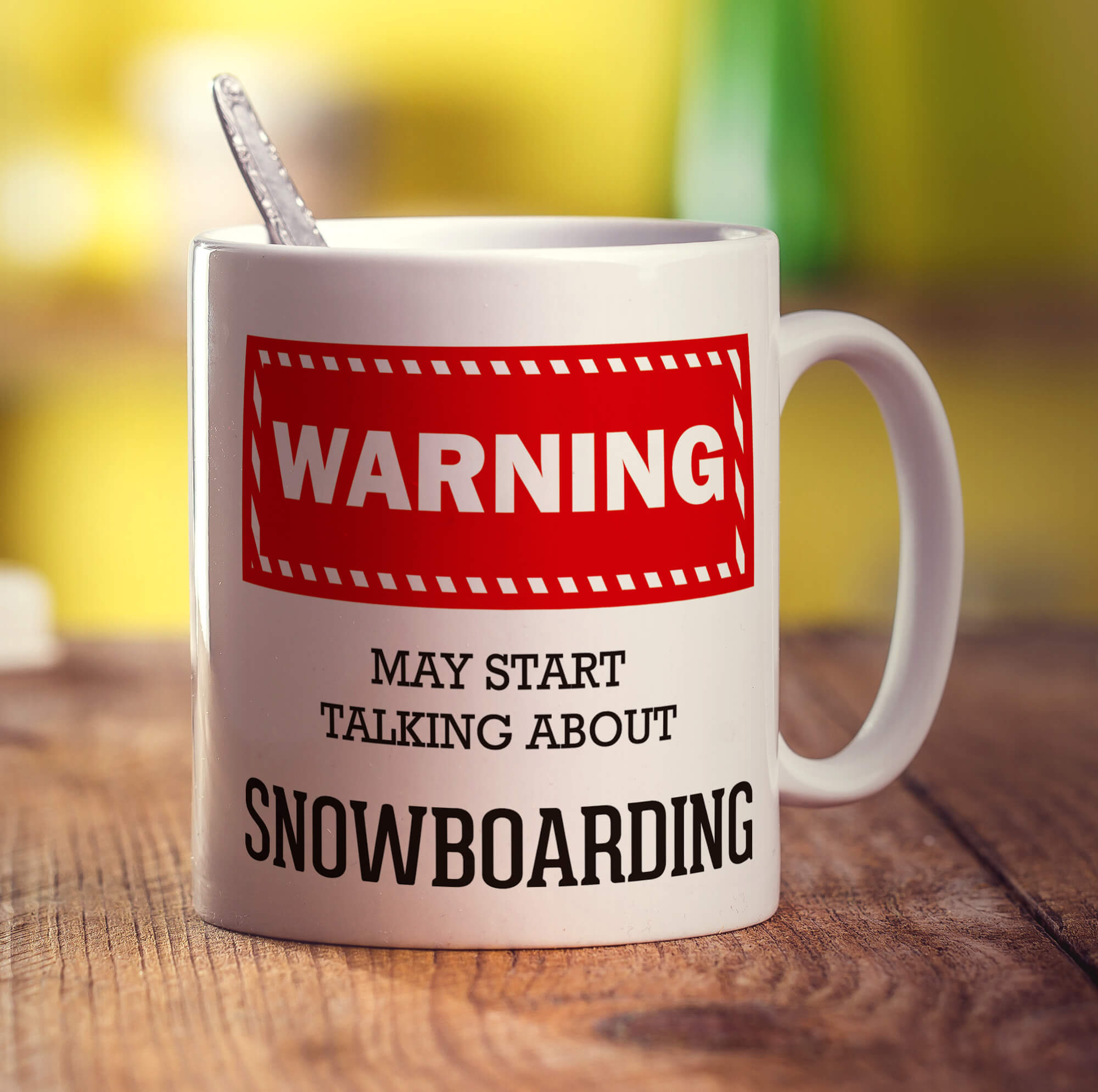 Warning! May Start Talking About Snowboarding Mug
