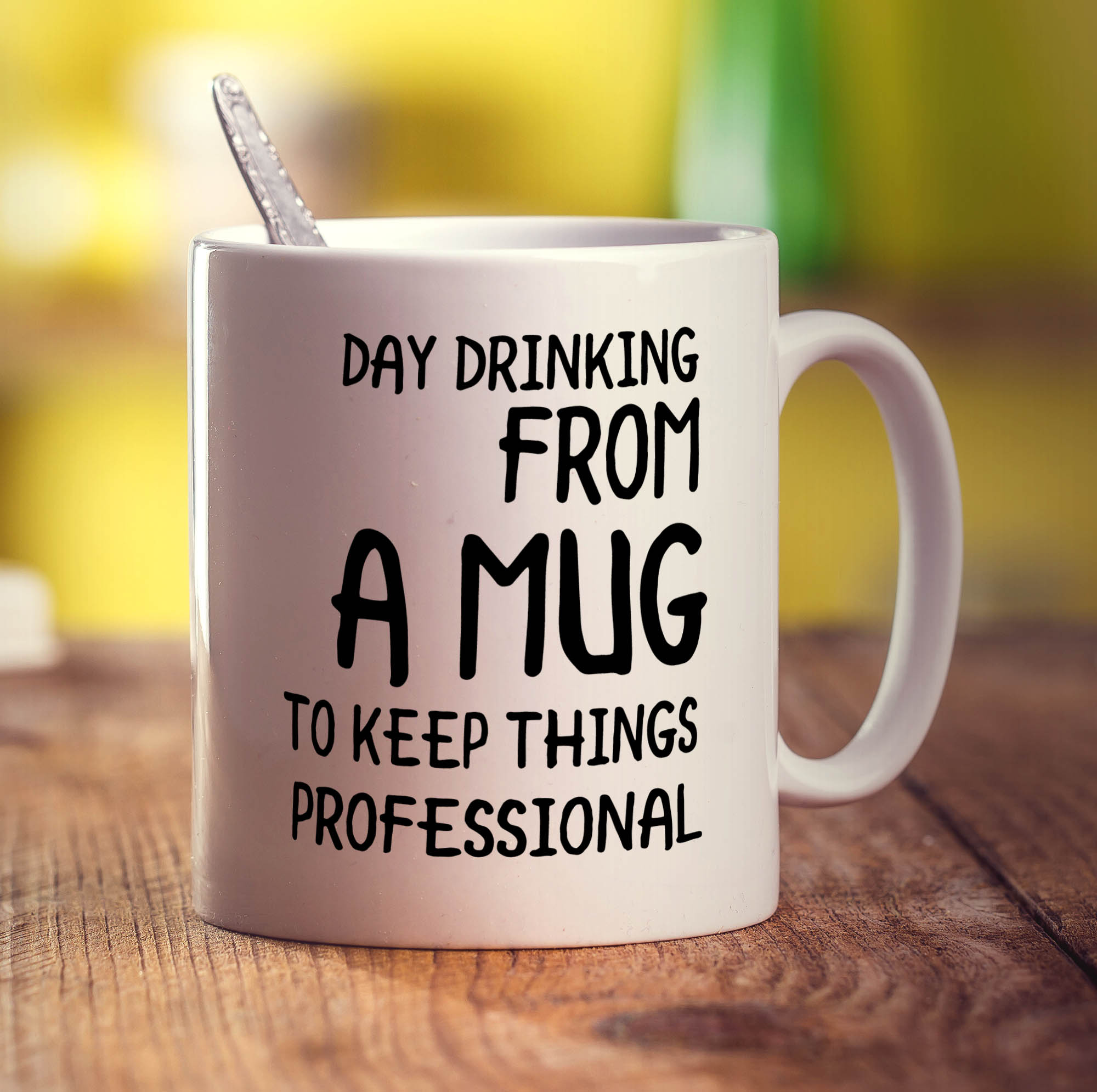 Day Drinking From a Mug to Keep Things Professional Mug