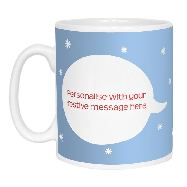Christmas Robin Message Mug
