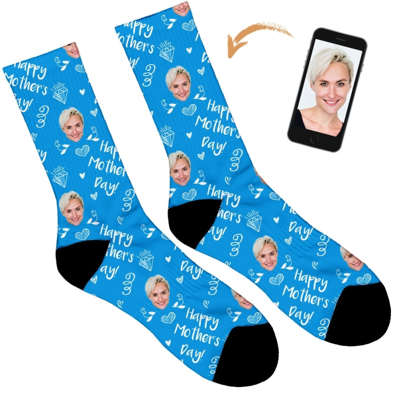 Diamond Happy Mothers Day Socks
