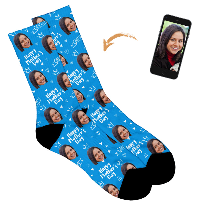 Happy Mother's Day Socks - Crown Design