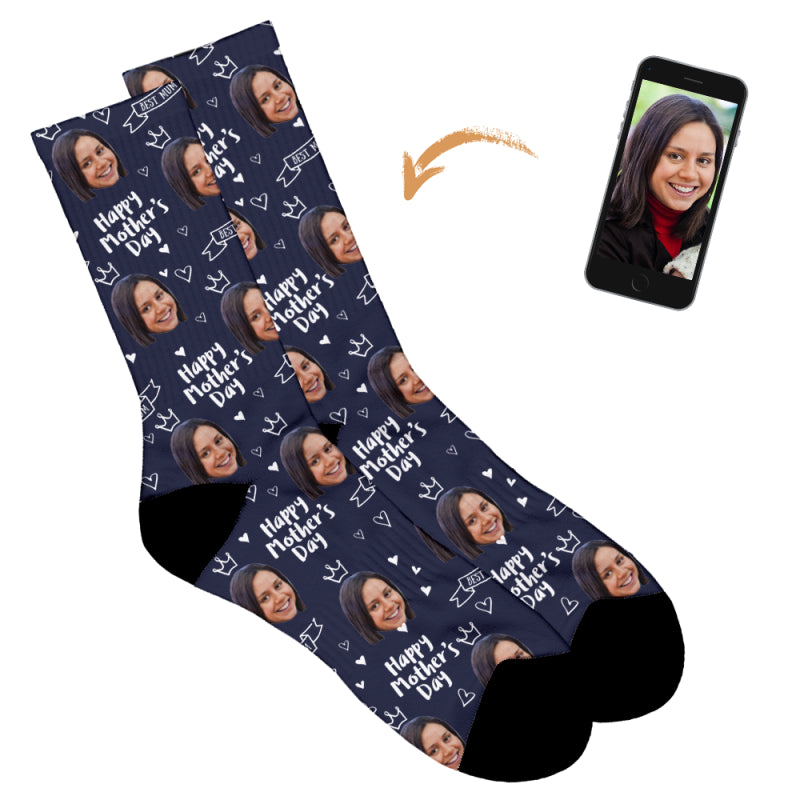 Happy Mother's Day Socks - Crown Design