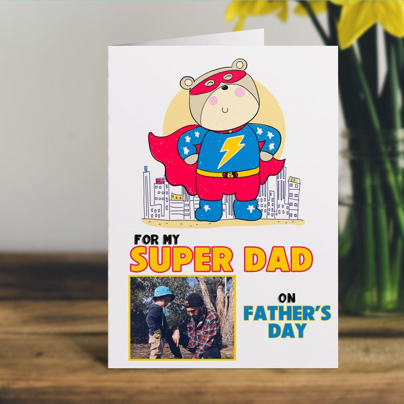 Super Dad Father's Day Card Standing Up