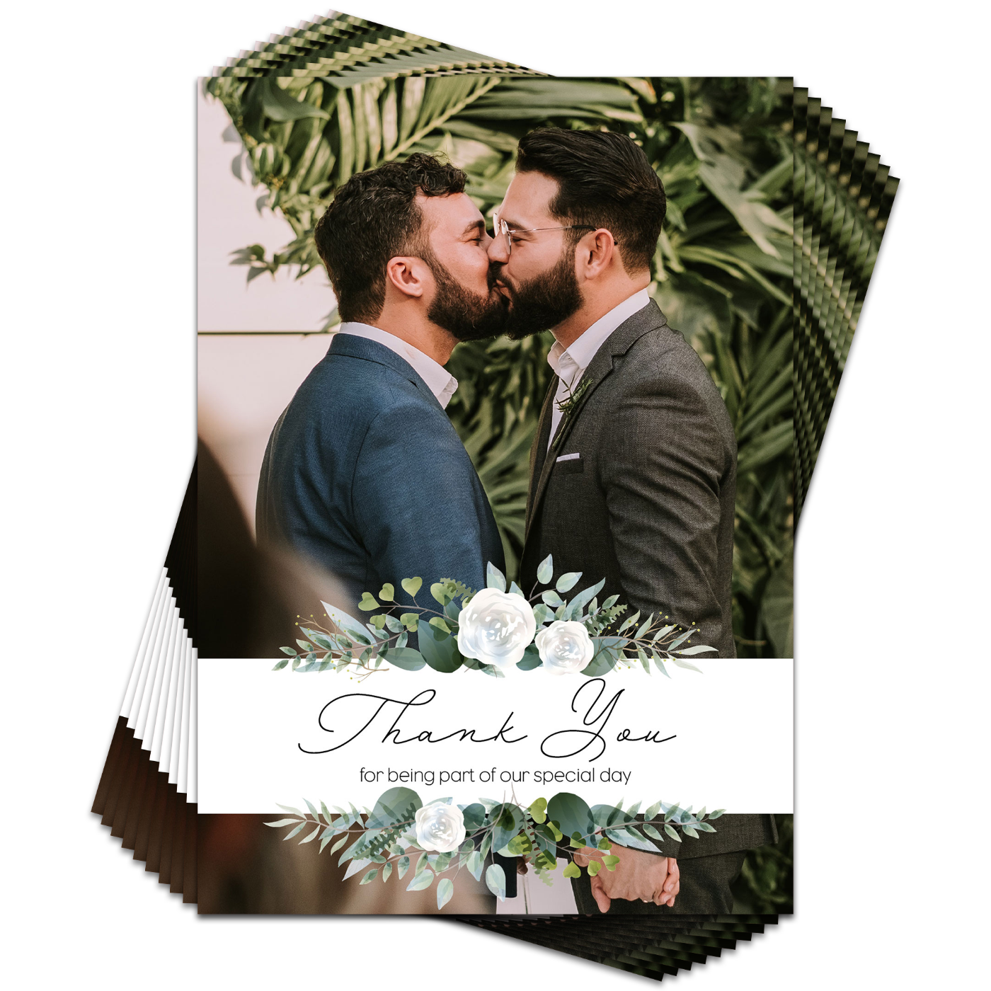 Thank You for Being Part of Our Special Day Photo Wedding Card - Pack of 10
