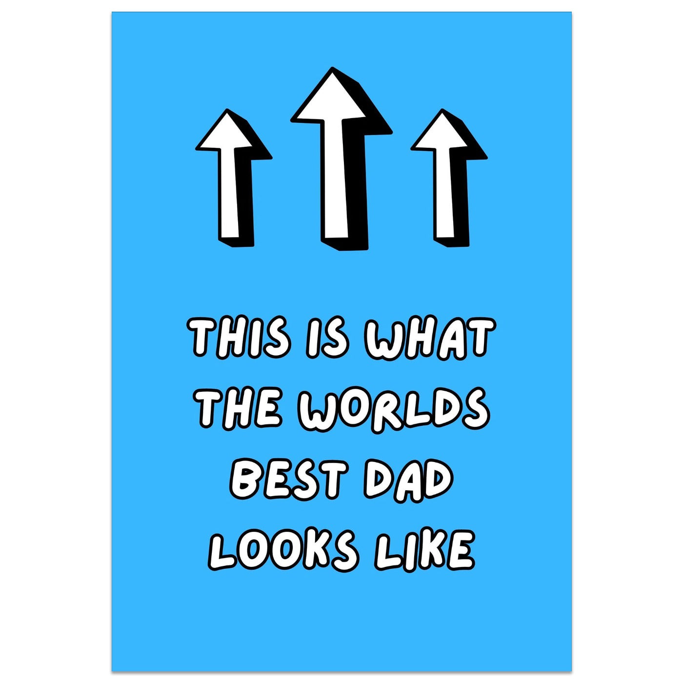 This is What the Worlds Best Dad Looks Like Card