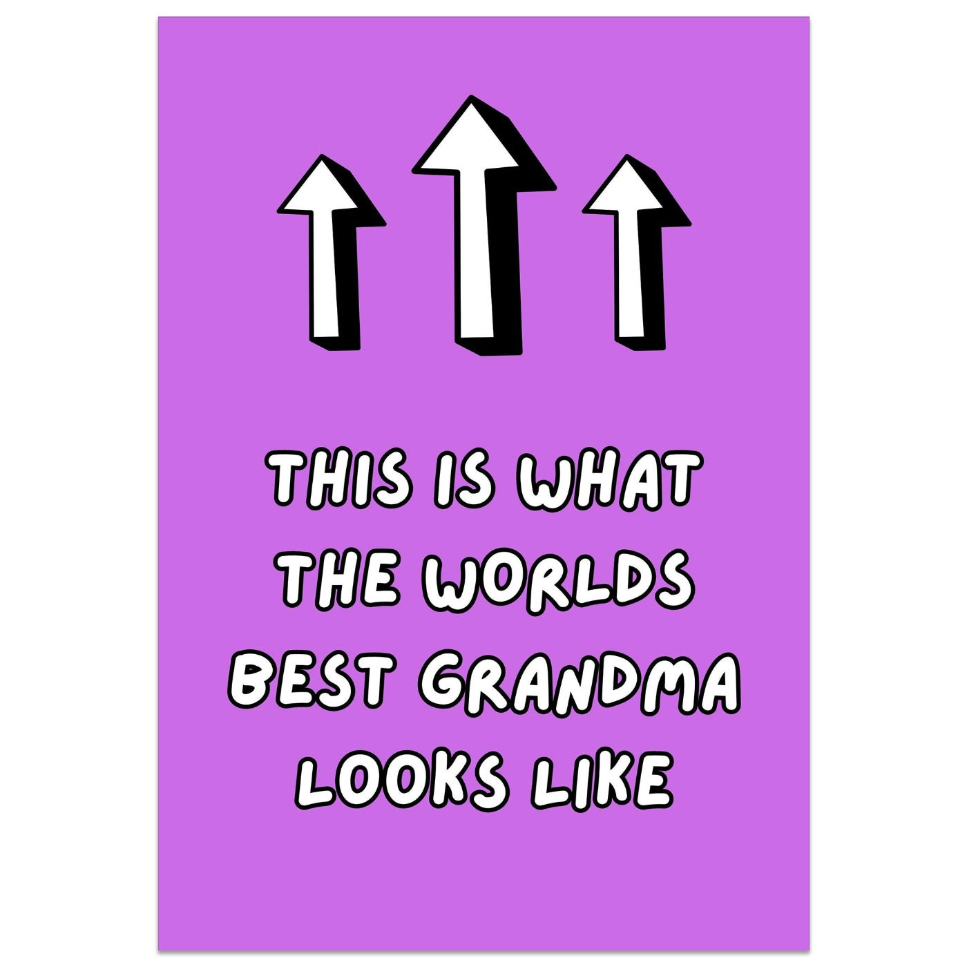 This is What the Worlds Best Grandma Looks Like Card