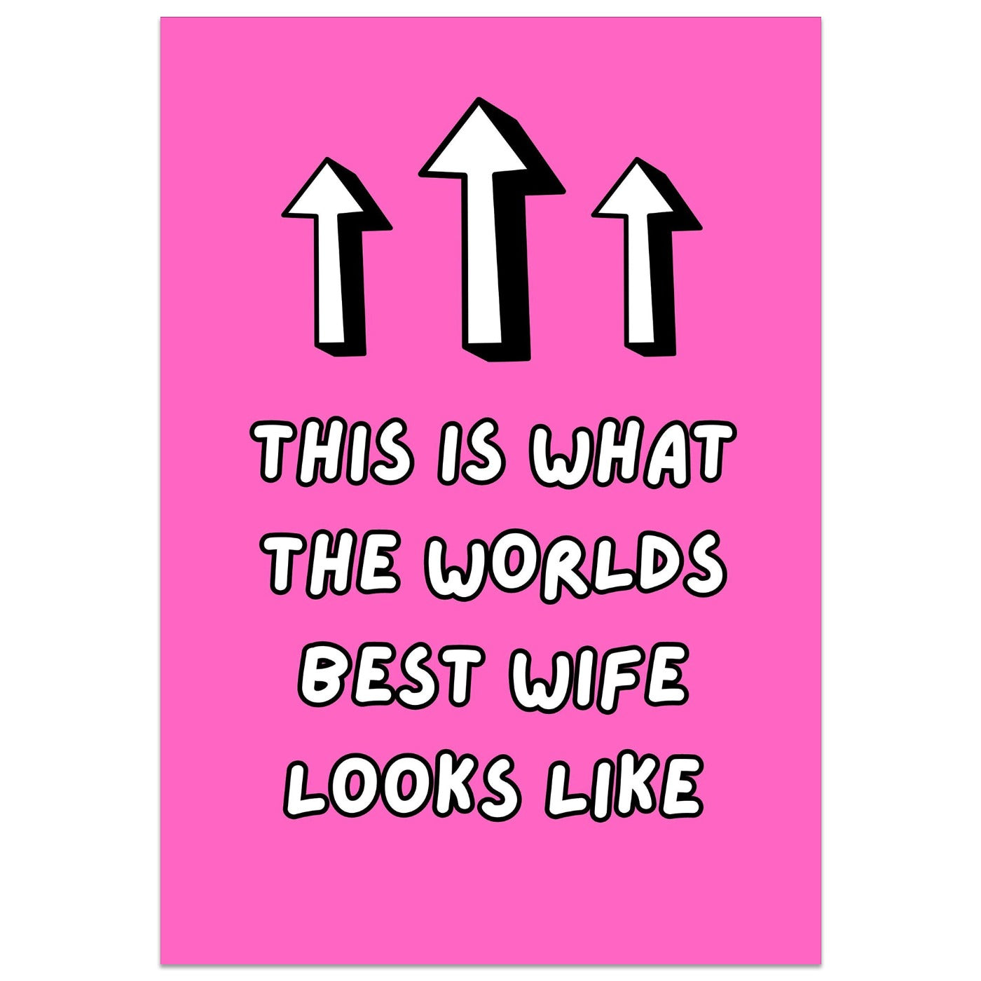 This is What the Worlds Best Wife Looks Like Card