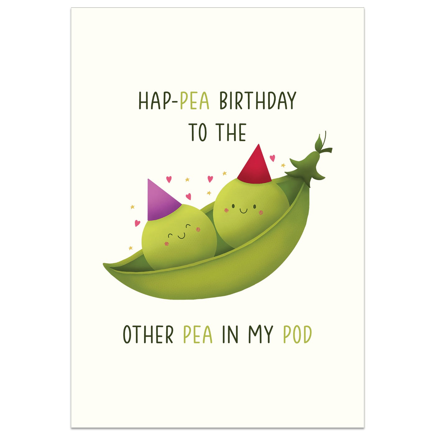 Two Peas in a Pod Birthday Card