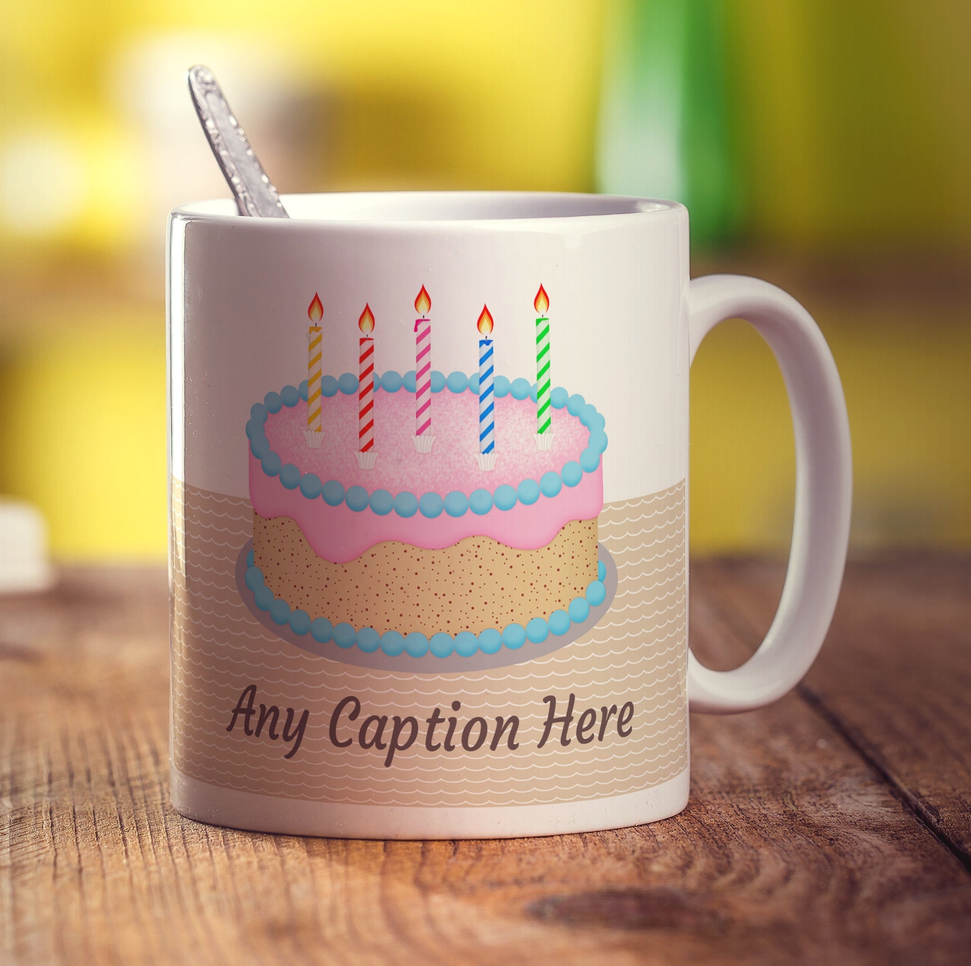 Birthday Cake Message Mug