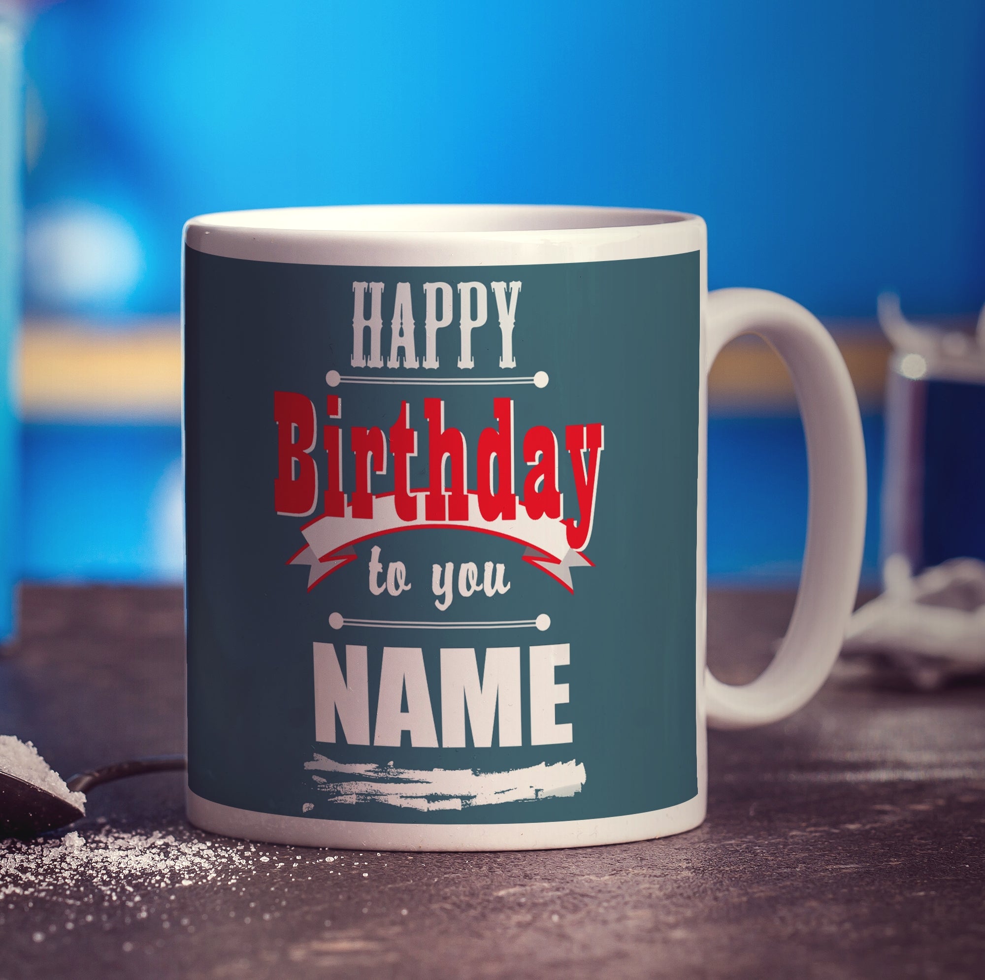 Playbill Birthday Message Mug