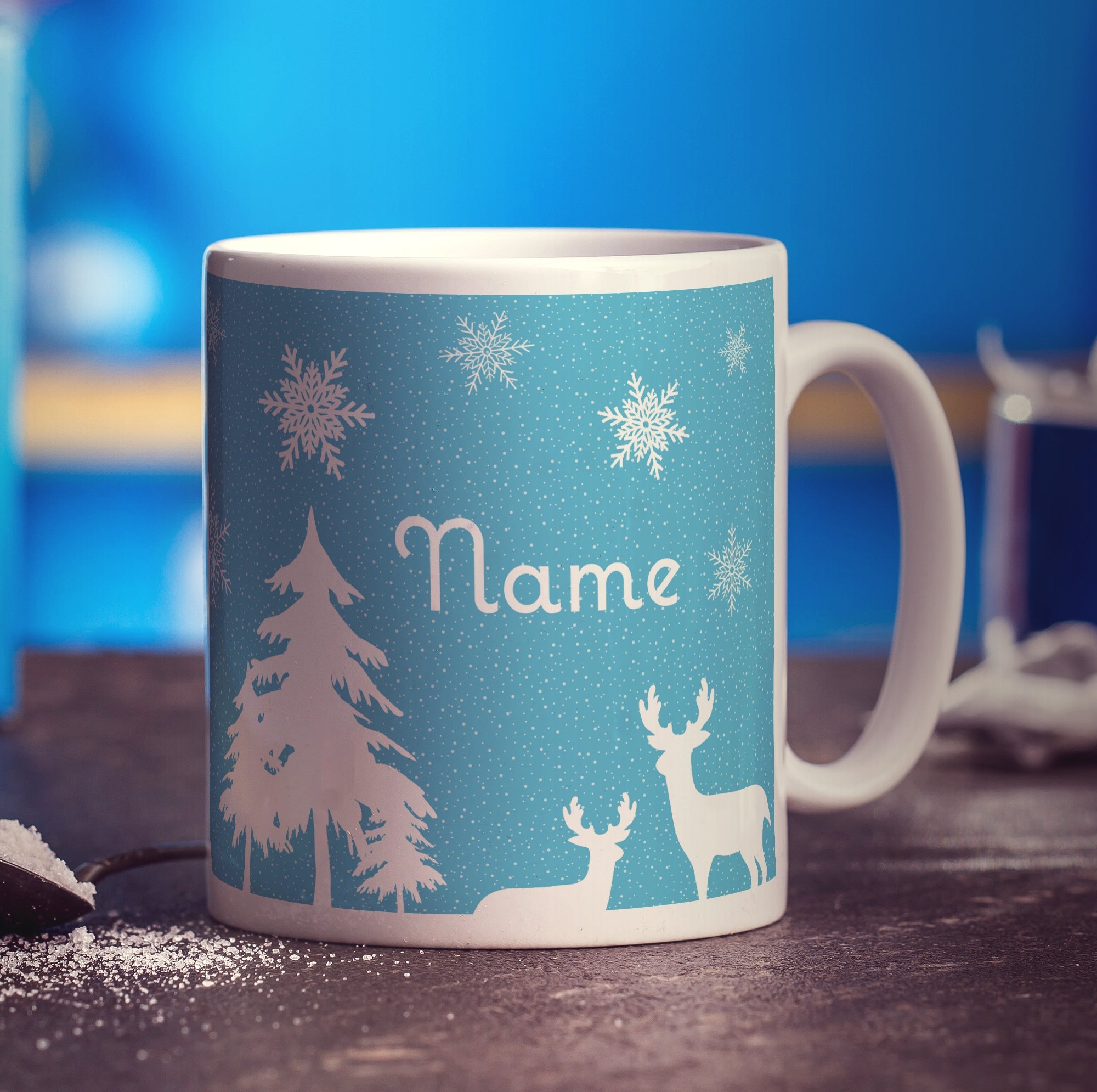 Winter Scene Name Mug