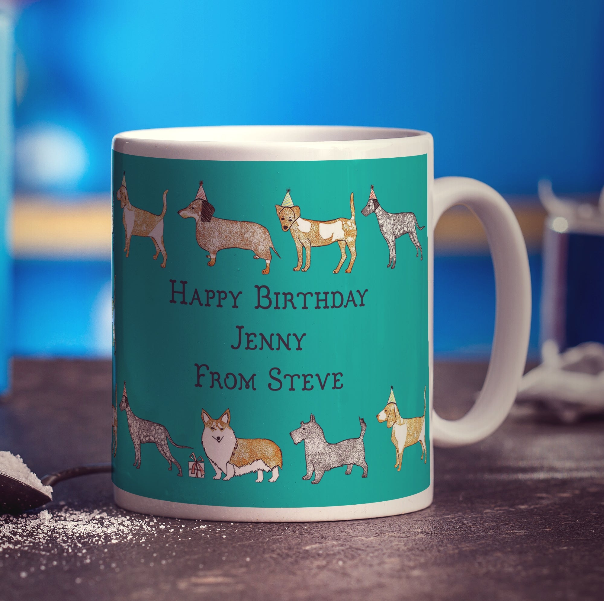 Dog Message Mug by Hannah Mansfield