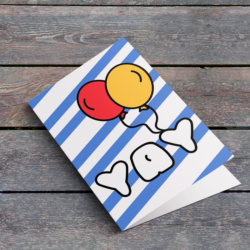Yay Balloon Card