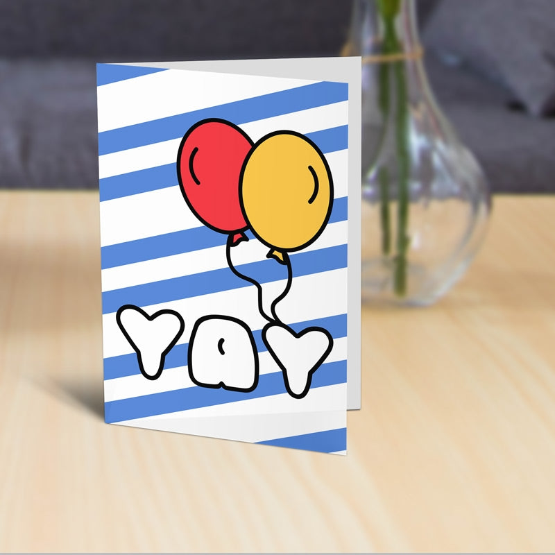 Yay Balloon Card