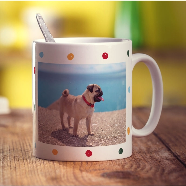 Dotty Photo Mug