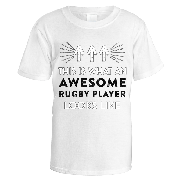 awesome rugby player t-shirt