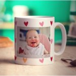 Personalised Photo Mug With Hearts