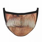 Moustache Fabric Face Mask
