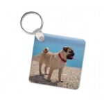 Square Photo Key Ring