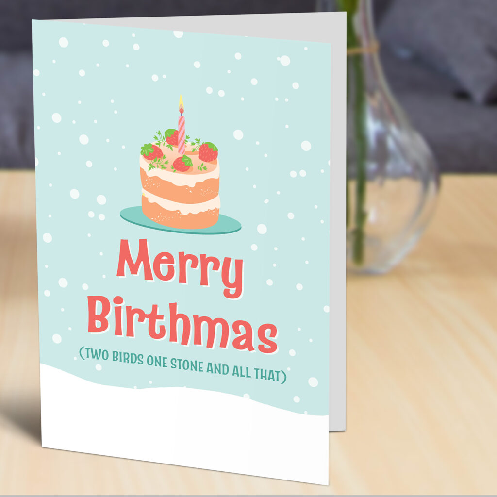 Merry Birthmas Card 