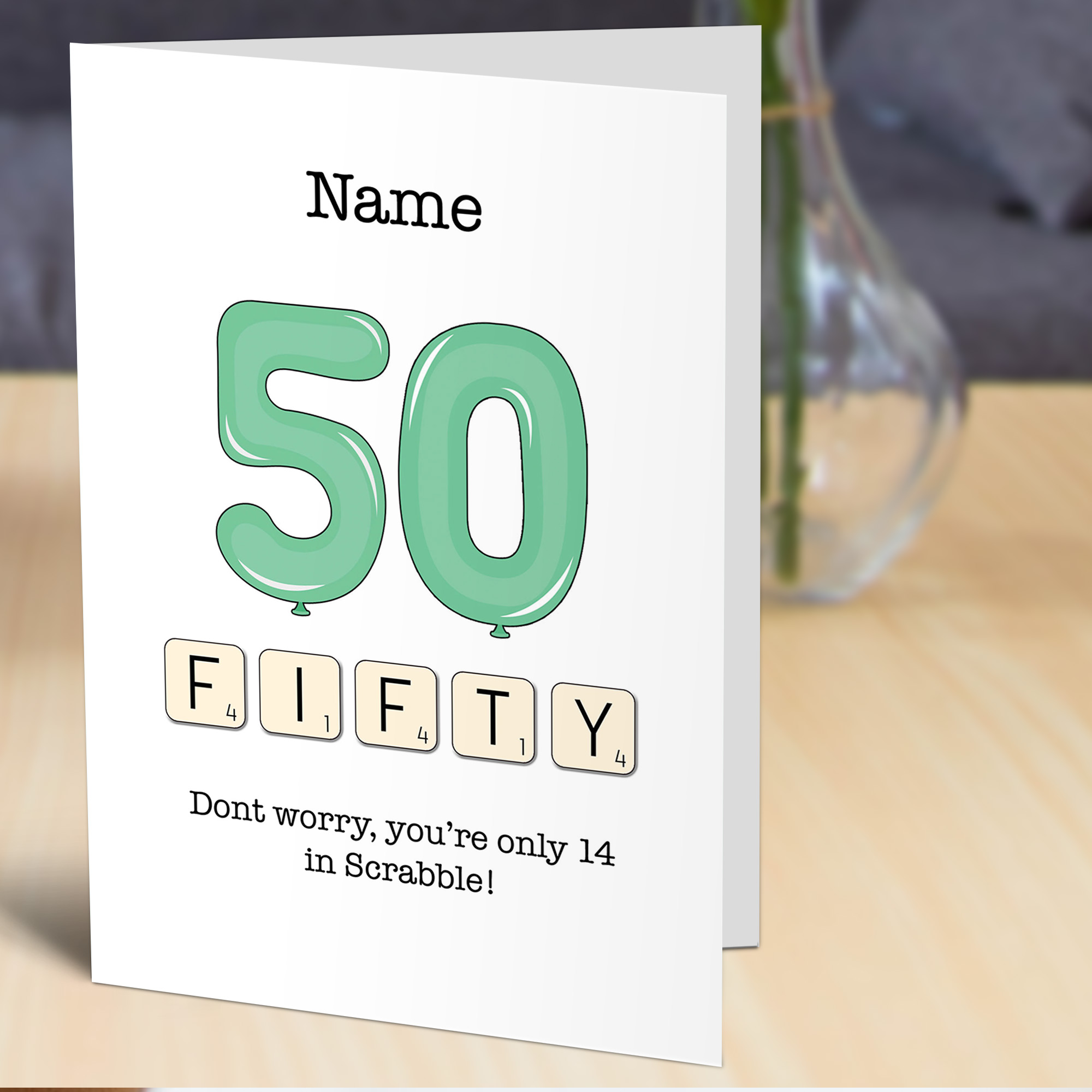 50th Milestone Birthday Card