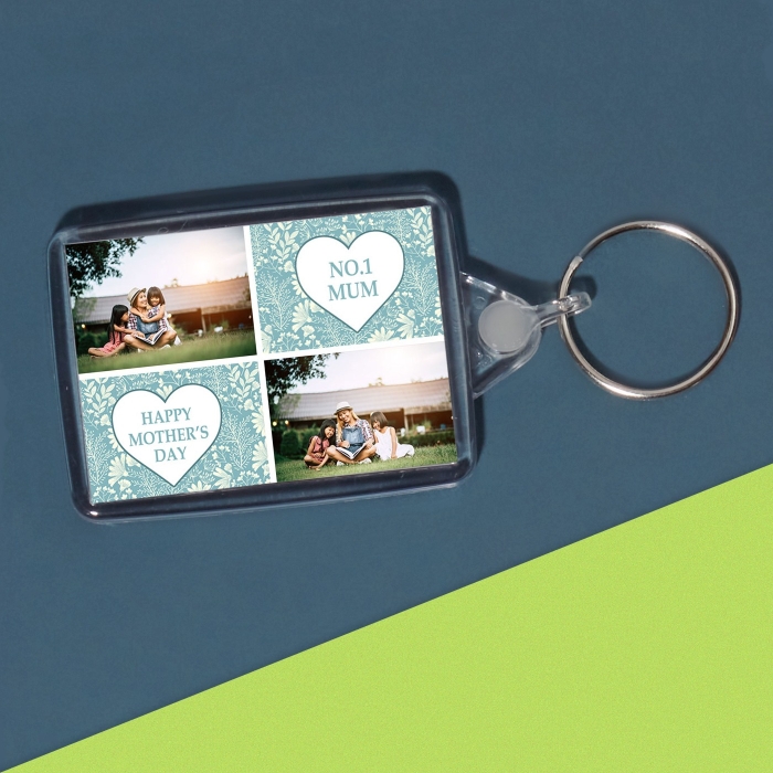 Acrylic No.1 Mum Photo Keyring