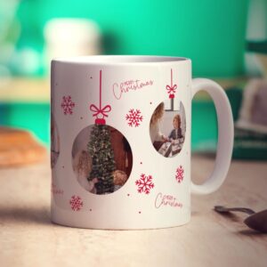 5 Photo Christmas Bauble Mug