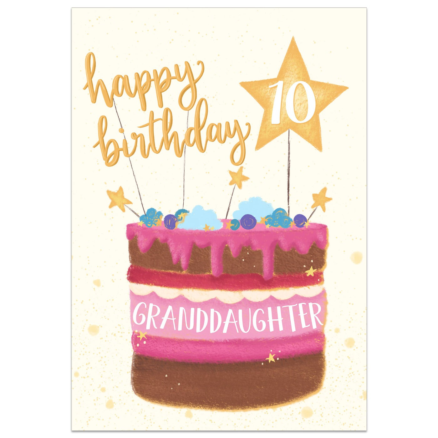 Happy 10th Birthday Granddaughter Card