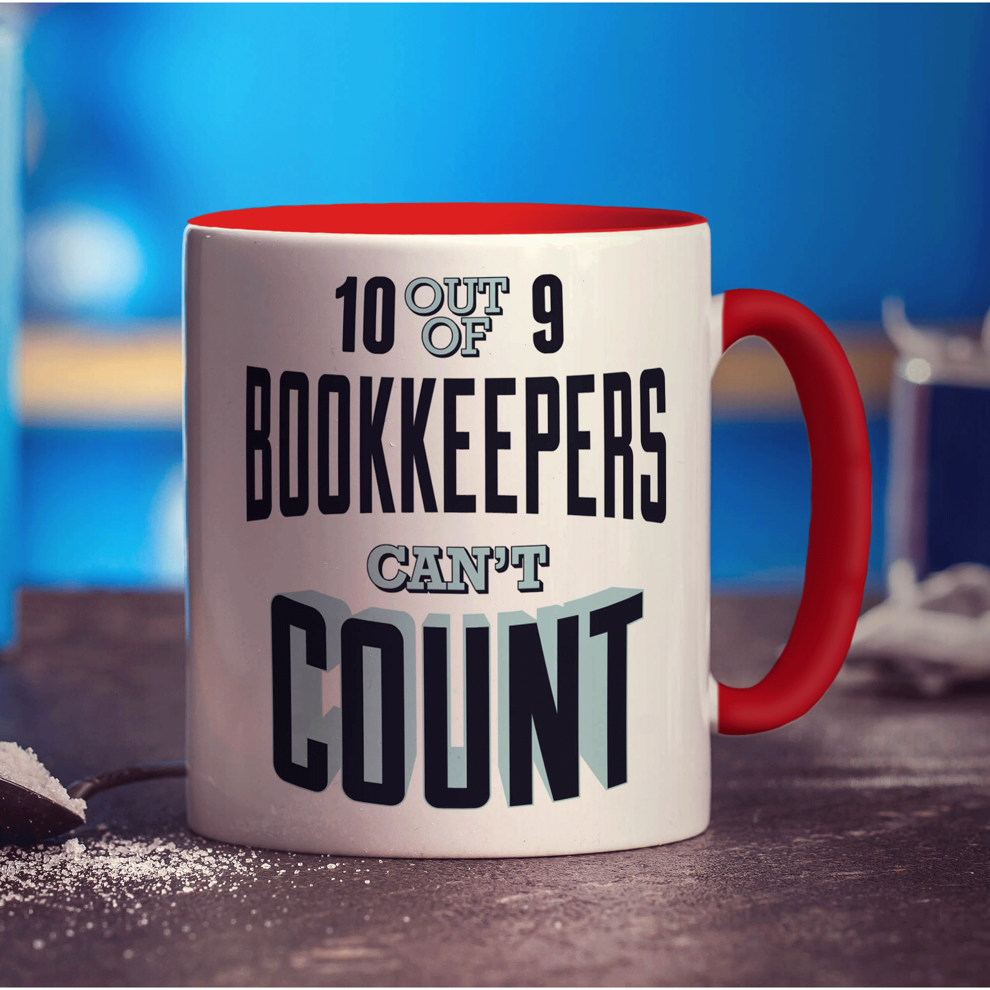 10 out of 9 Bookkeepers Can't Count Mug