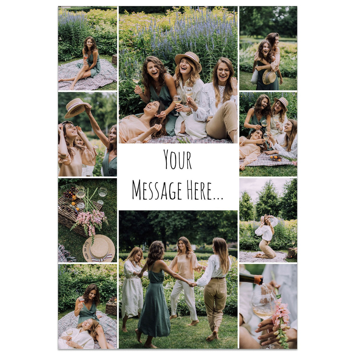 Custom Caption Card 10 Photo Message Card – Printster