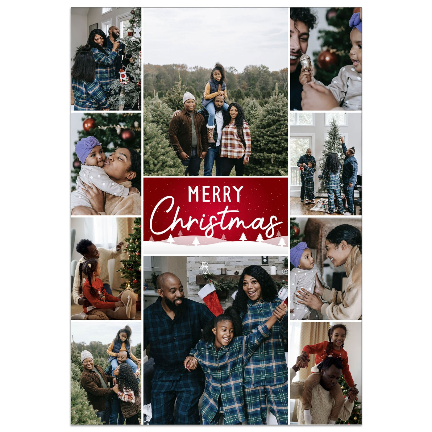 10 Photo Merry Christmas Card