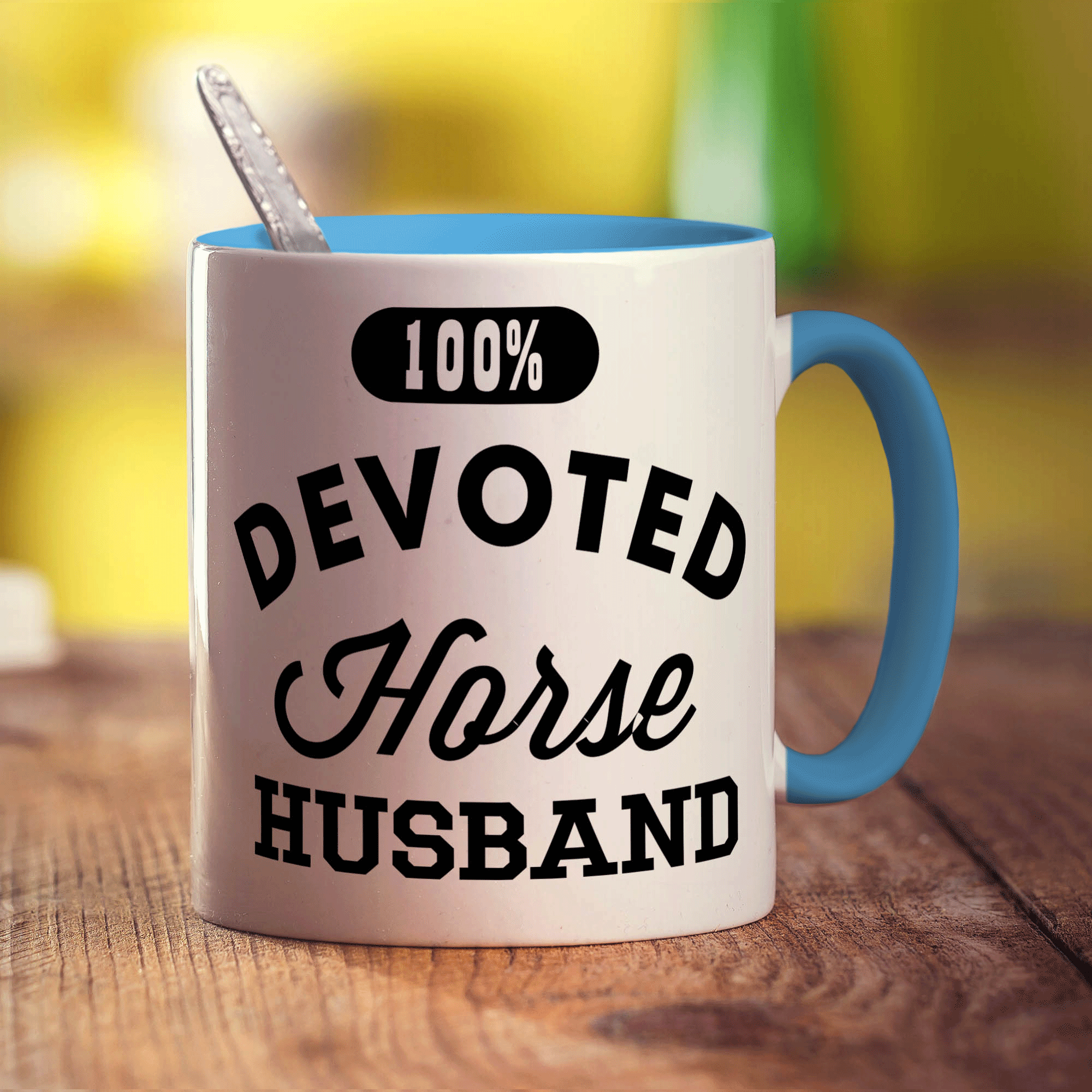 100% Devoted Horse Husband Mug