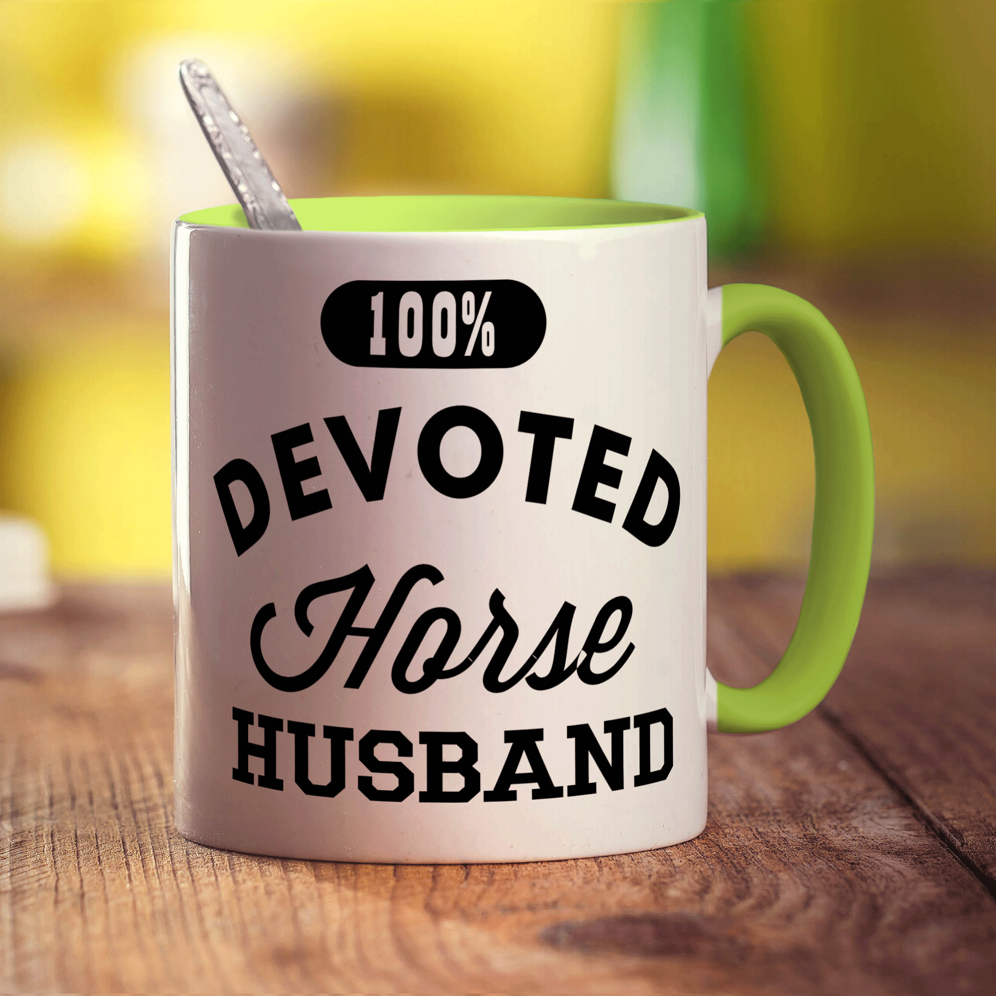 100% Devoted Horse Husband Mug
