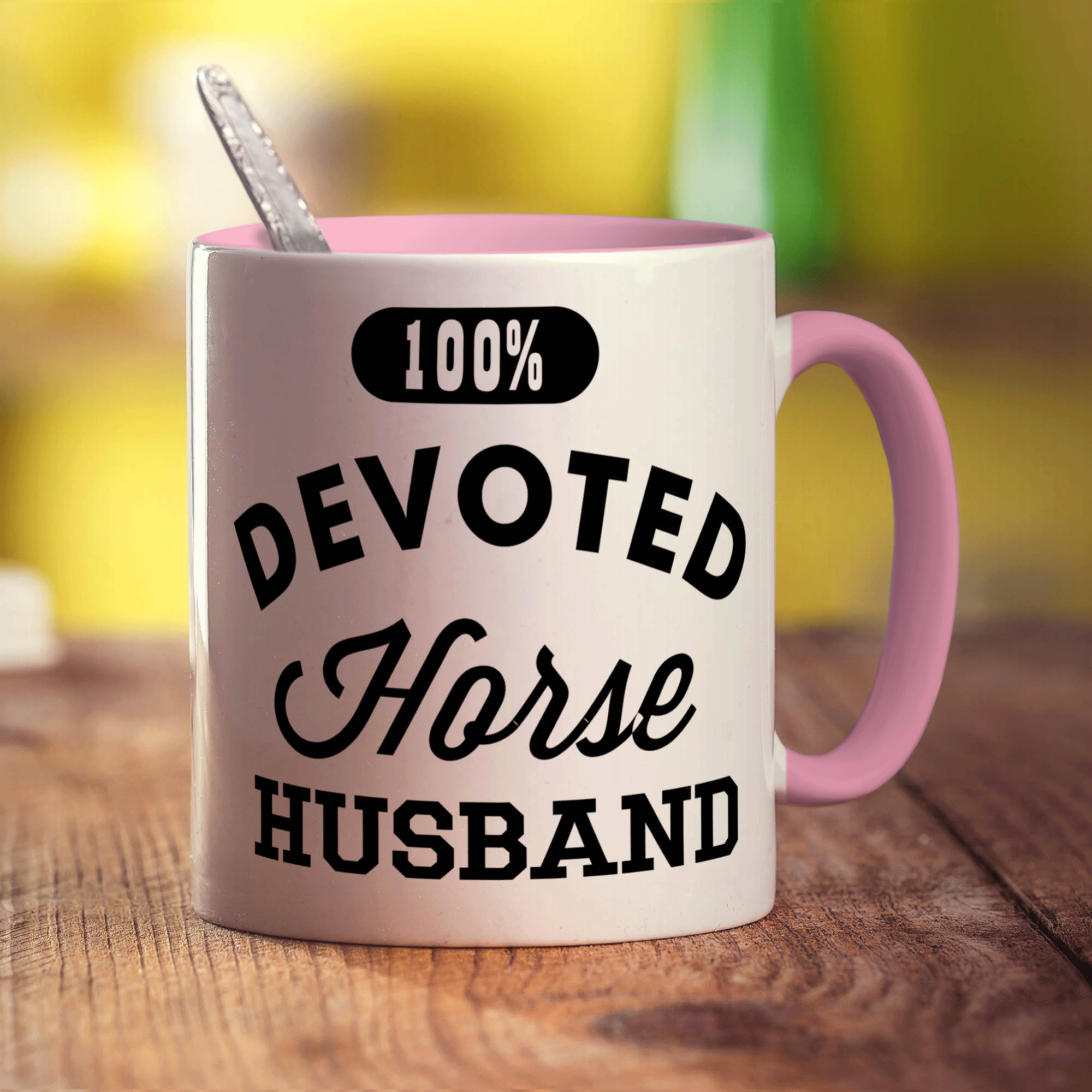100% Devoted Horse Husband Mug