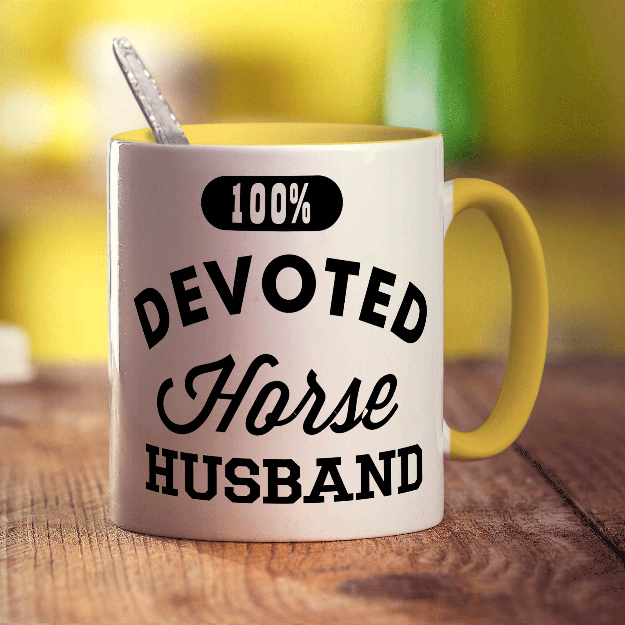 100% Devoted Horse Husband Mug