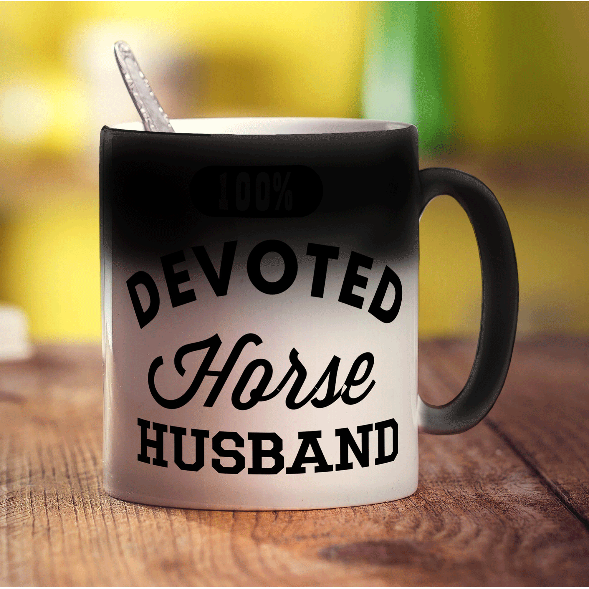 100% Devoted Horse Husband Mug