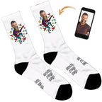 Rock Star Dad Socks - Plain White / Mens: 6-8 UK / 7-9 US
