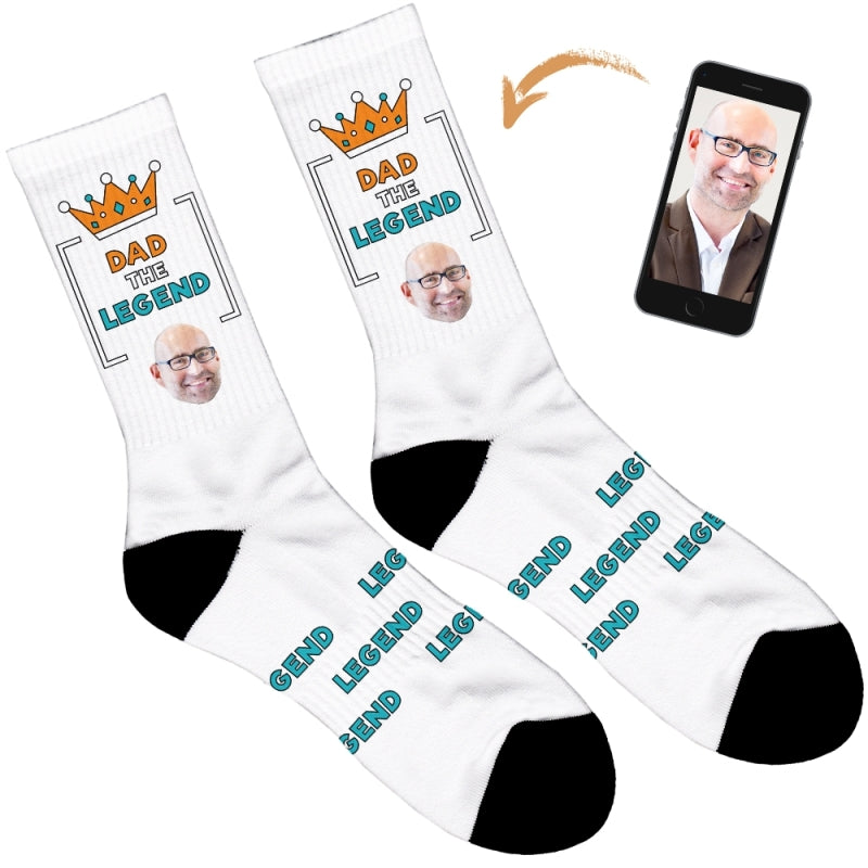Personalised Dad Legend Socks