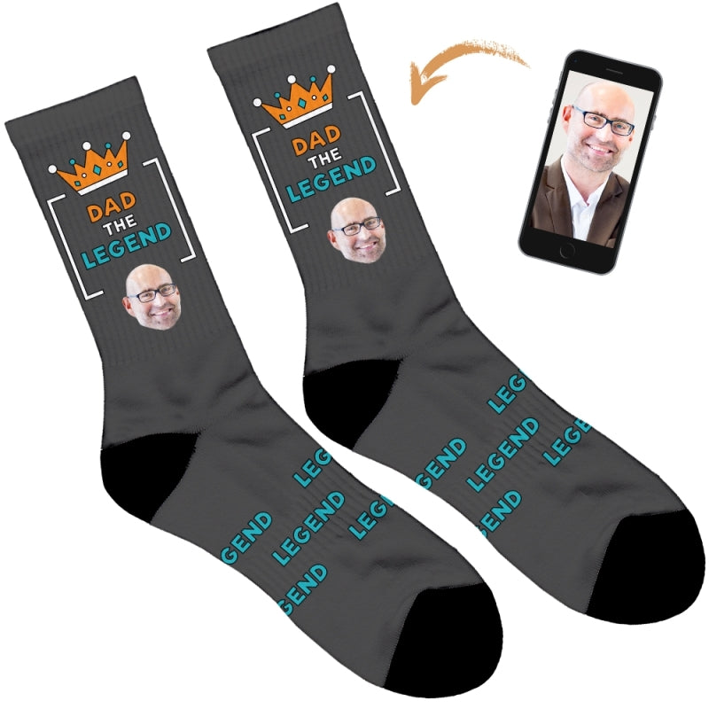 Personalised Dad Legend Socks