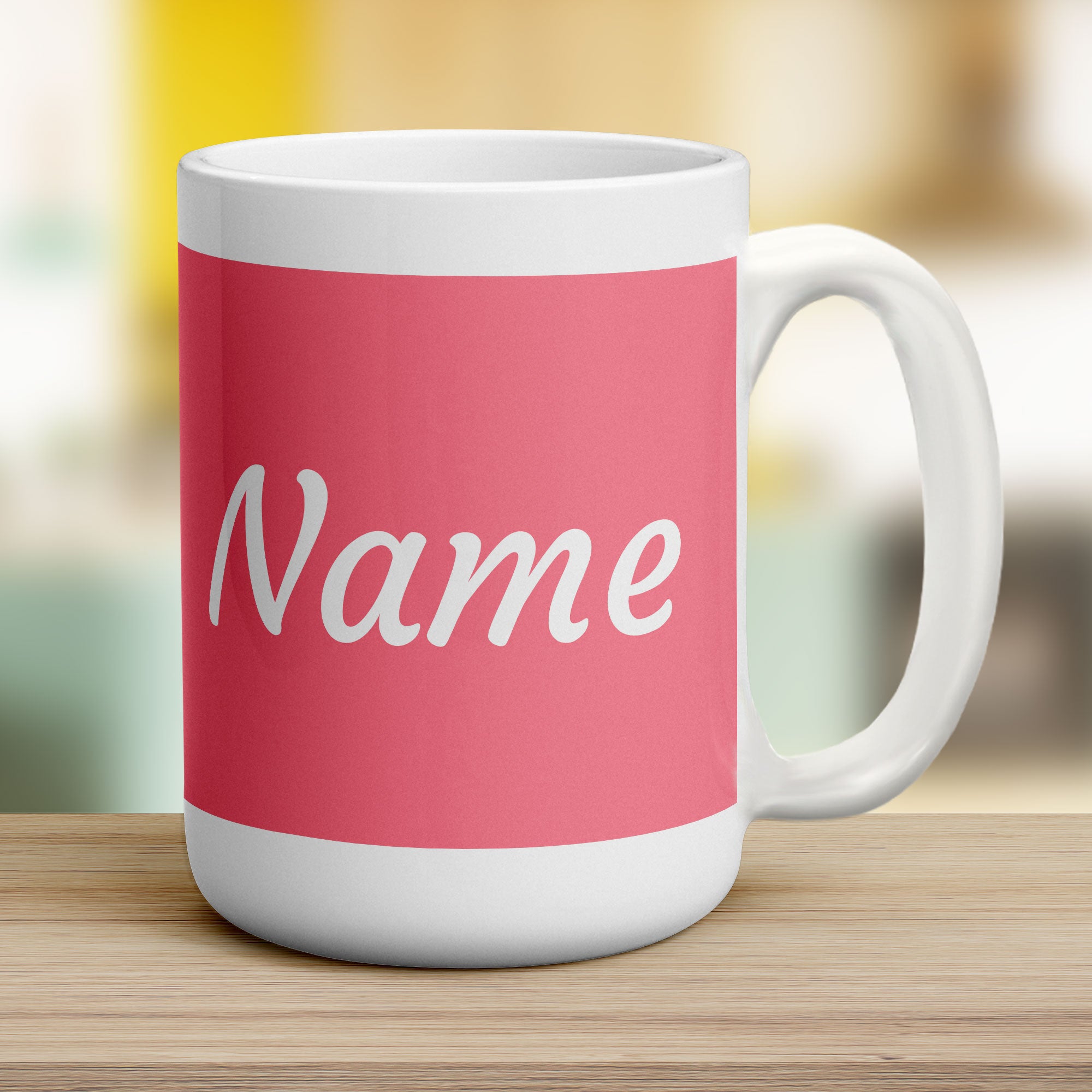 Personalised Pink Mug with Name