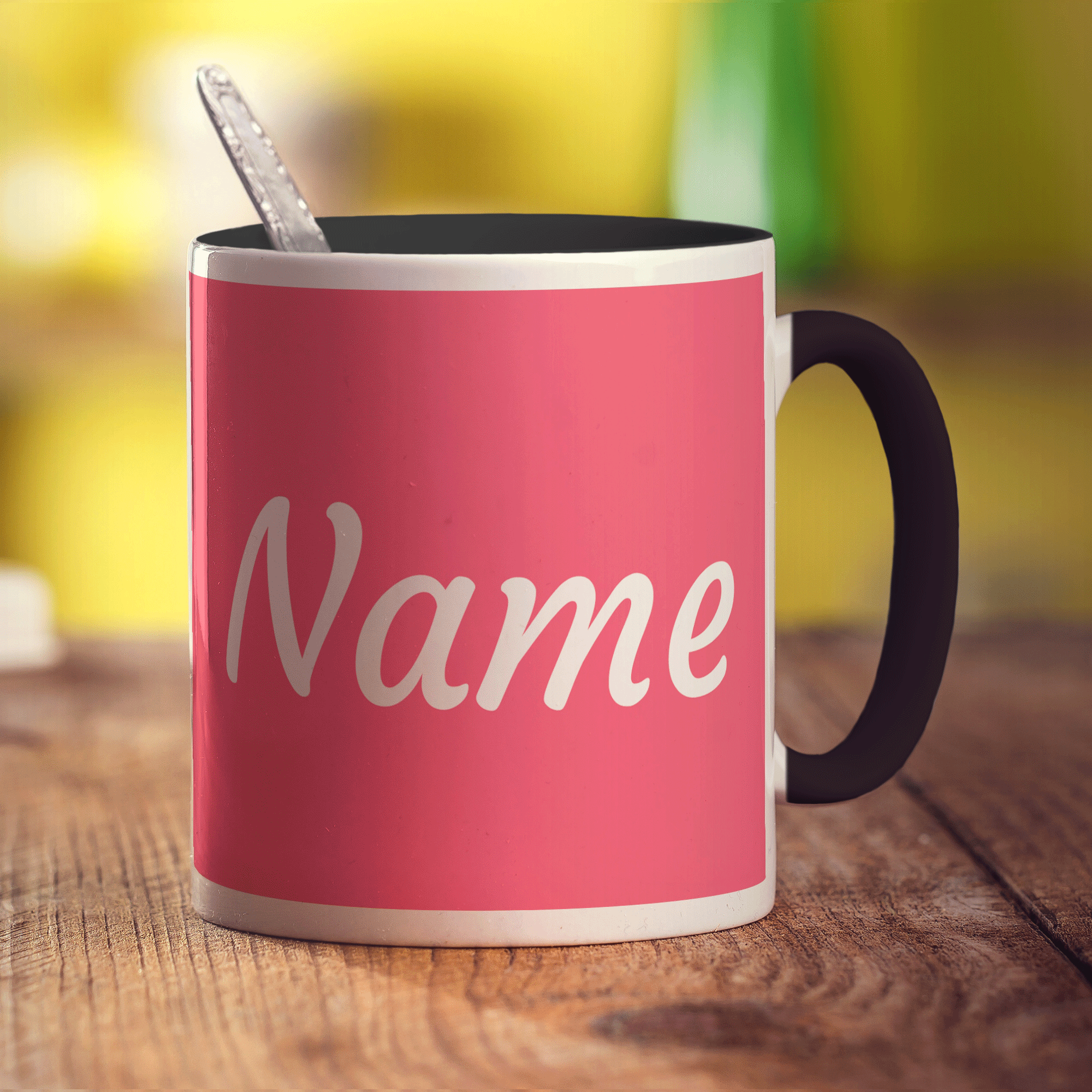 Personalised Pink Mug with Name