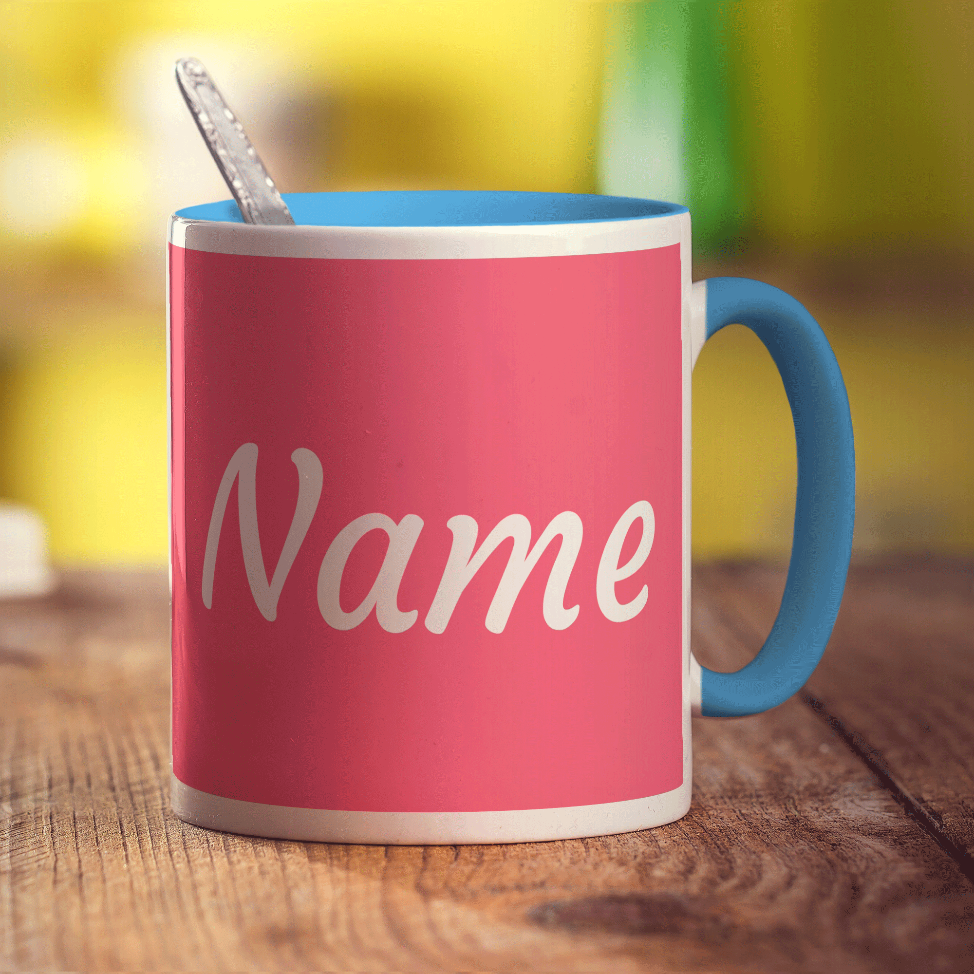 Personalised Pink Mug with Name
