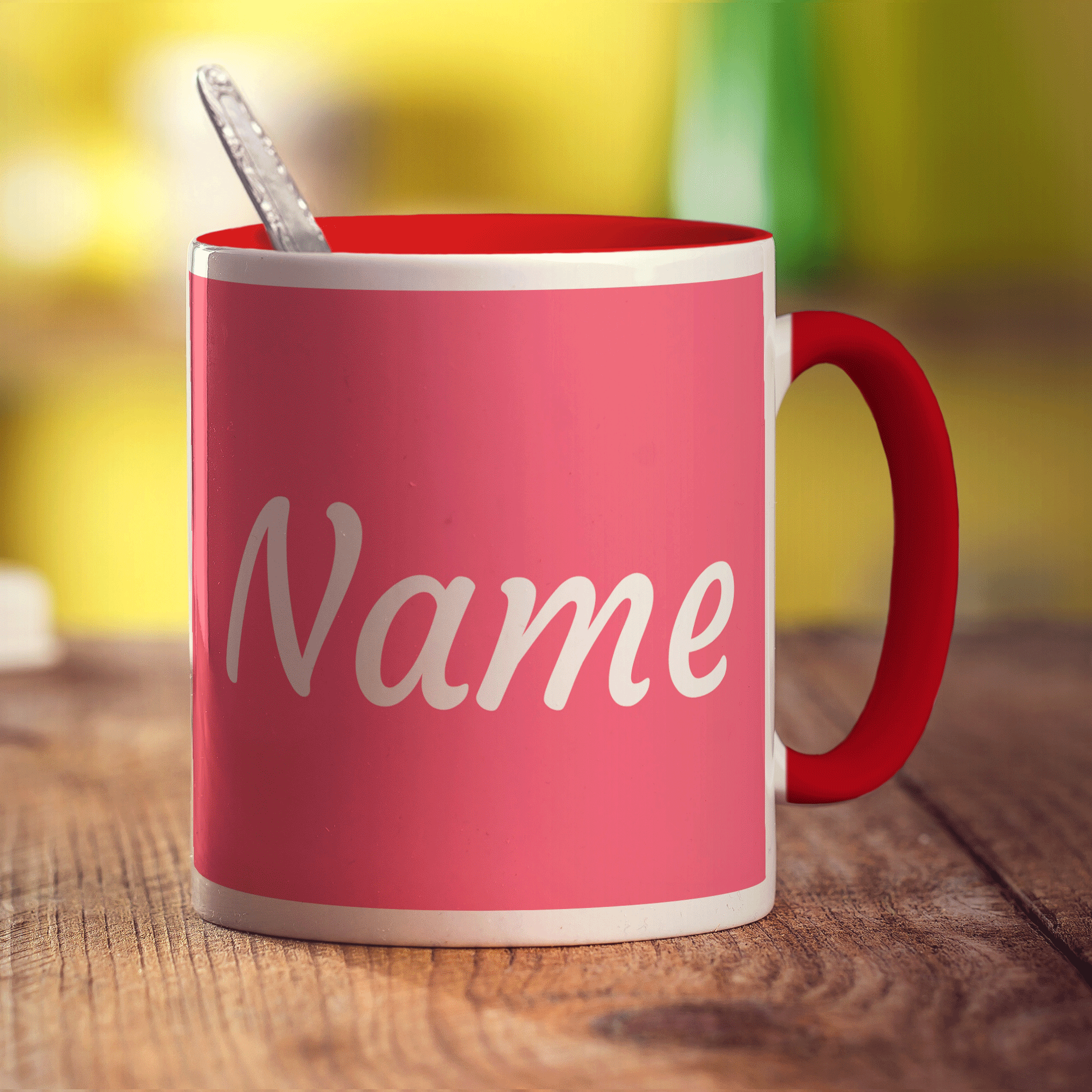 Personalised Pink Mug with Name